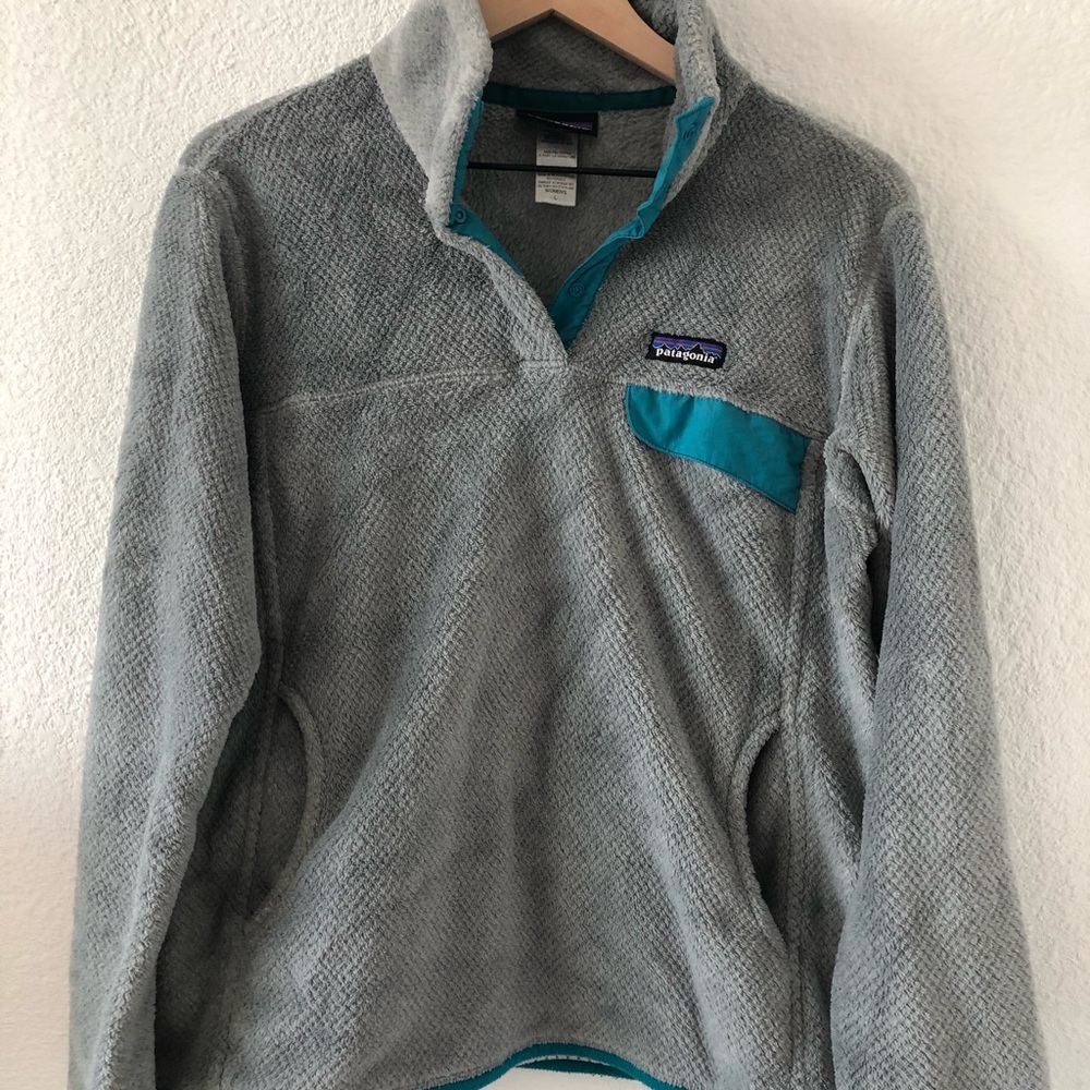 grey Patagonia fleece
